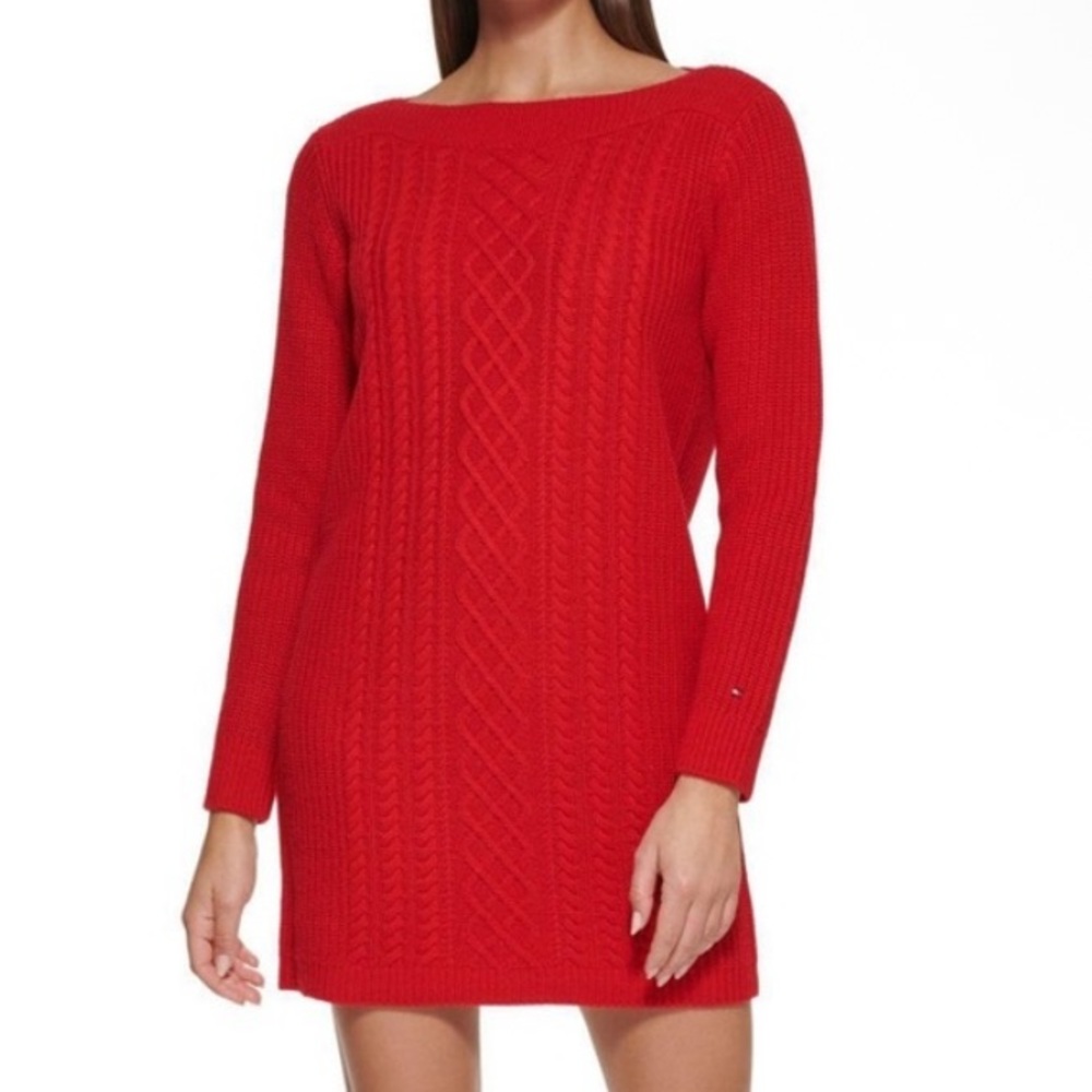 Tommy Hilfiger Long Sleeve Sweater Dress